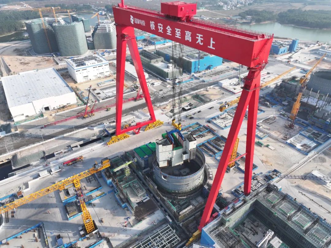 广东廉江核电项目一期工程2号机组建设进入新阶段