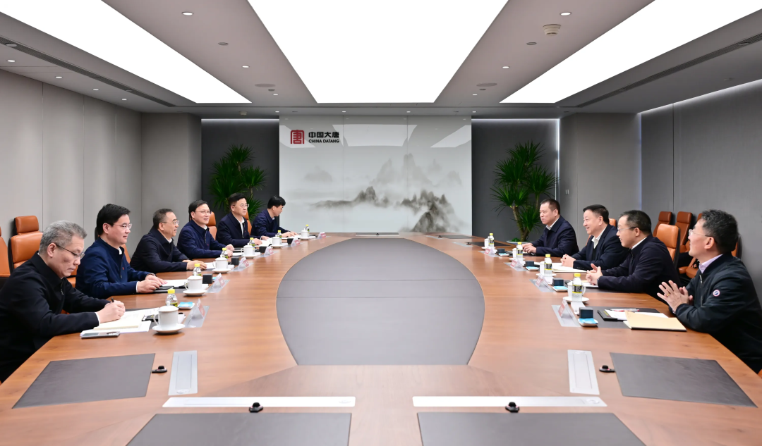 杨长利、高立刚与中国大唐董事长邹磊、总经理张传江会谈