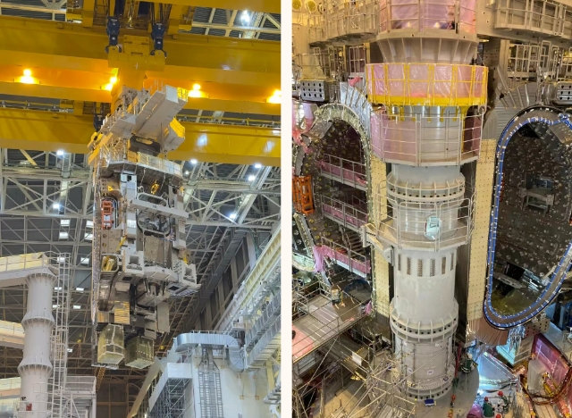 ITER项目再创里程碑新纪录 真空室5号模块精准就位