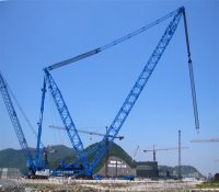 三门核电LTL-2600B型施工用大吊车顺利转场至2号核岛