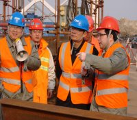 中国核建党组成员、副总经理祖斌莅临中核五公司三门核电工程施工总承包部检查指导