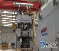 烟台台海玛努尔核电二期工程6000吨水压机试车