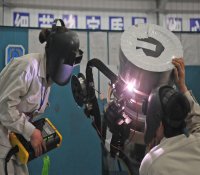 EPR堆型主管道自动焊首次异地取证考试在台山项目部顺利完成