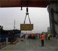 世界首台AP1000主泵抵达依托项目三门核电站