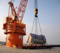 海南昌江核电工程1号发电机定子成功运抵现场