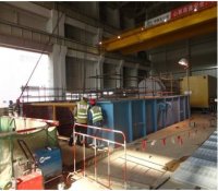 福清2#常规岛二号低压外缸吊装就位