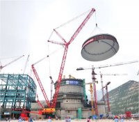 三一SCC16000履带起重机刷新单件吊装纪录