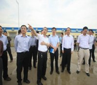 海南省副省长冀文林视察海南昌江核电工程现场