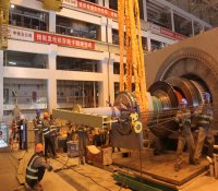 福清核电1号机组发电机穿转子圆满完成