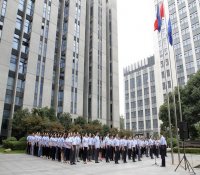 中核华兴公司举办升旗仪式庆祝建党96周年