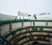 华龙一号福清6号机组钢衬里筒体主体工作接近尾声