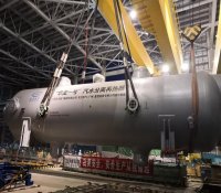 “华龙一号”福清核电首台汽水分离再热器吊装就位顺利完成