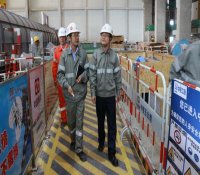 中核五公司王义到福清核电项目部调研指导工作