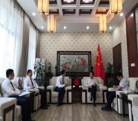 中华人民共和国驻孟加拉国大使接见中核五公司孟加拉MPVC工程项目部成员