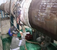 中核五公司开启“华龙一号”常规岛自动焊施工新征程