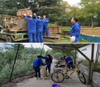 陕柴重工两支部开展义务劳动和献爱心活动